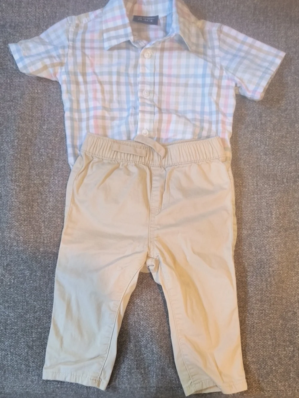 The Children's Place Beige Elastic-Waist Kids Pants